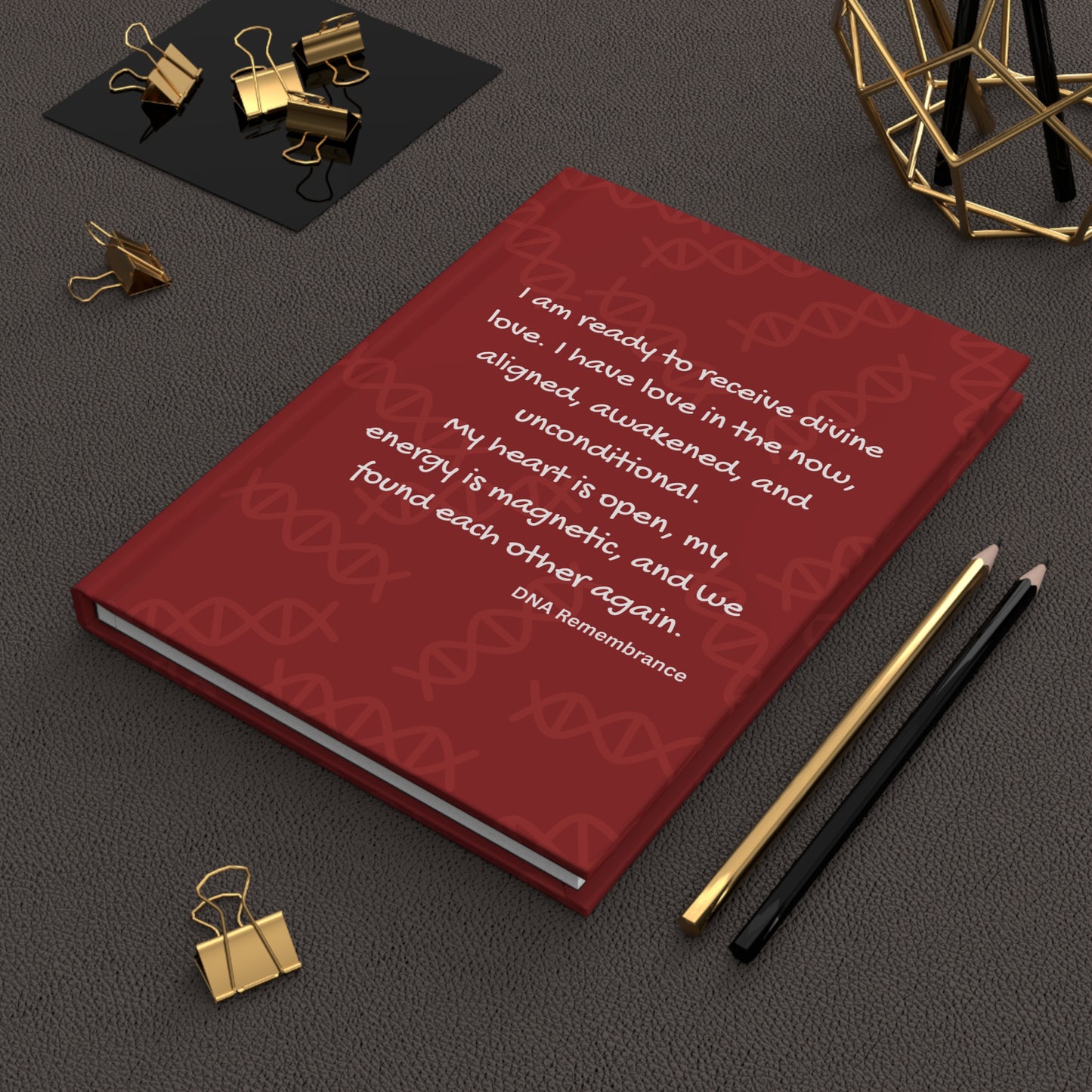 Found Each Other Again: Red Hardcover Manifestation Journal