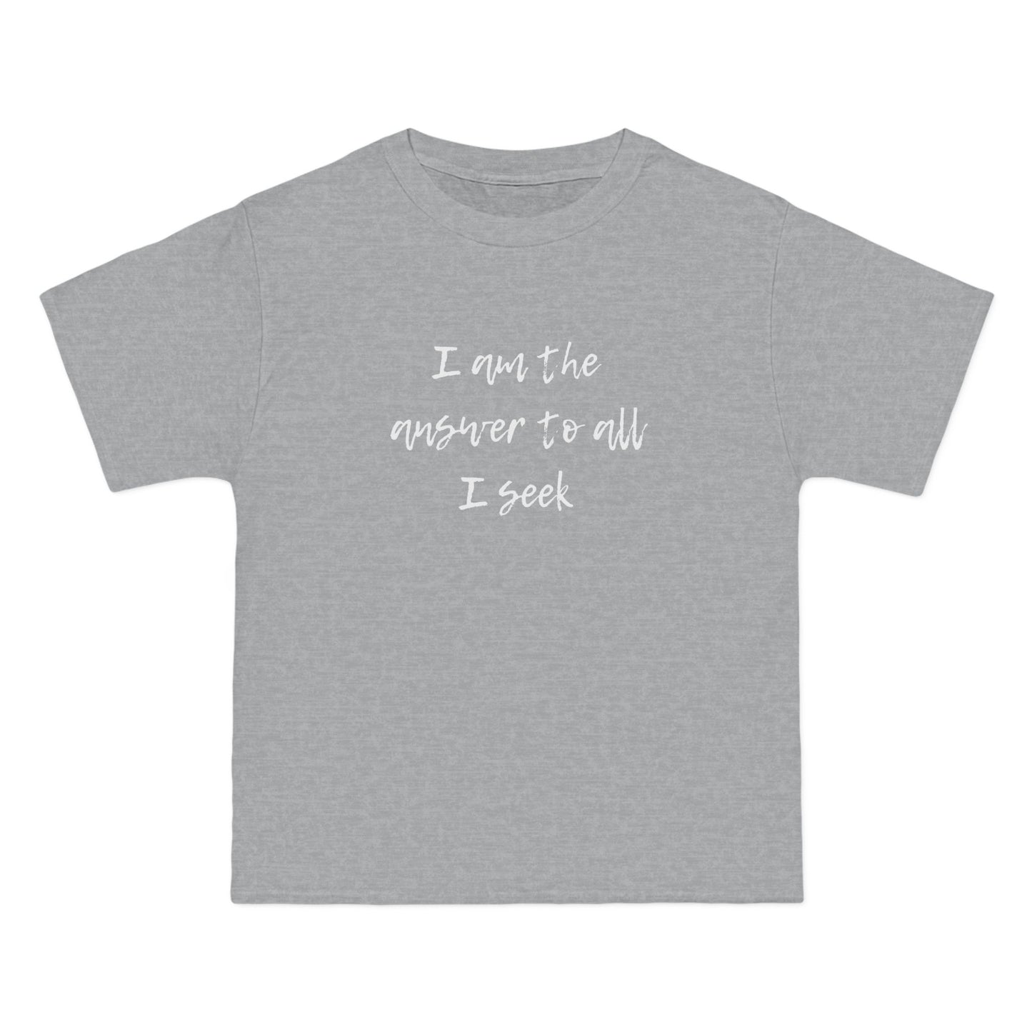 I Am the Answer Unisex T-Shirt – 100% Cotton Beefy-T® Short Sleeve