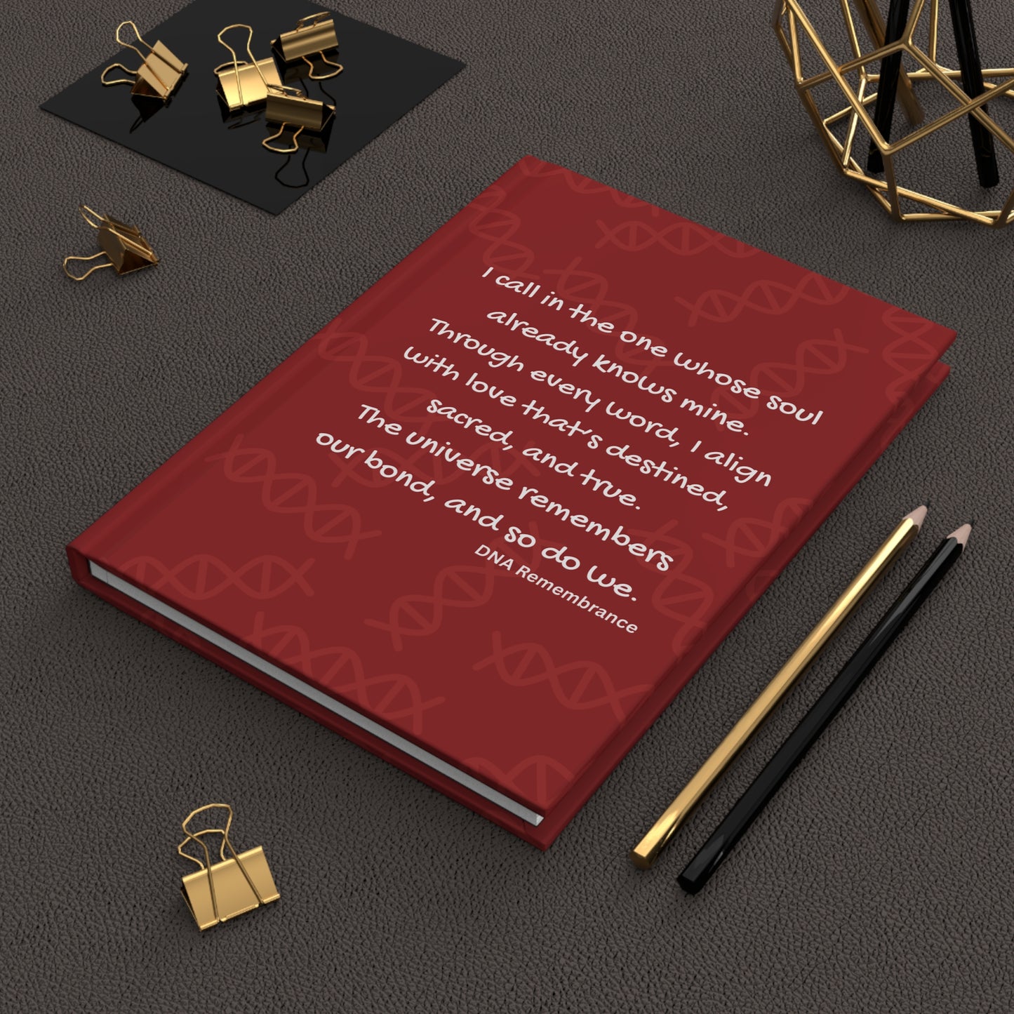 Your Soul Knows Mine: Red Hardcover Manifestation Journal