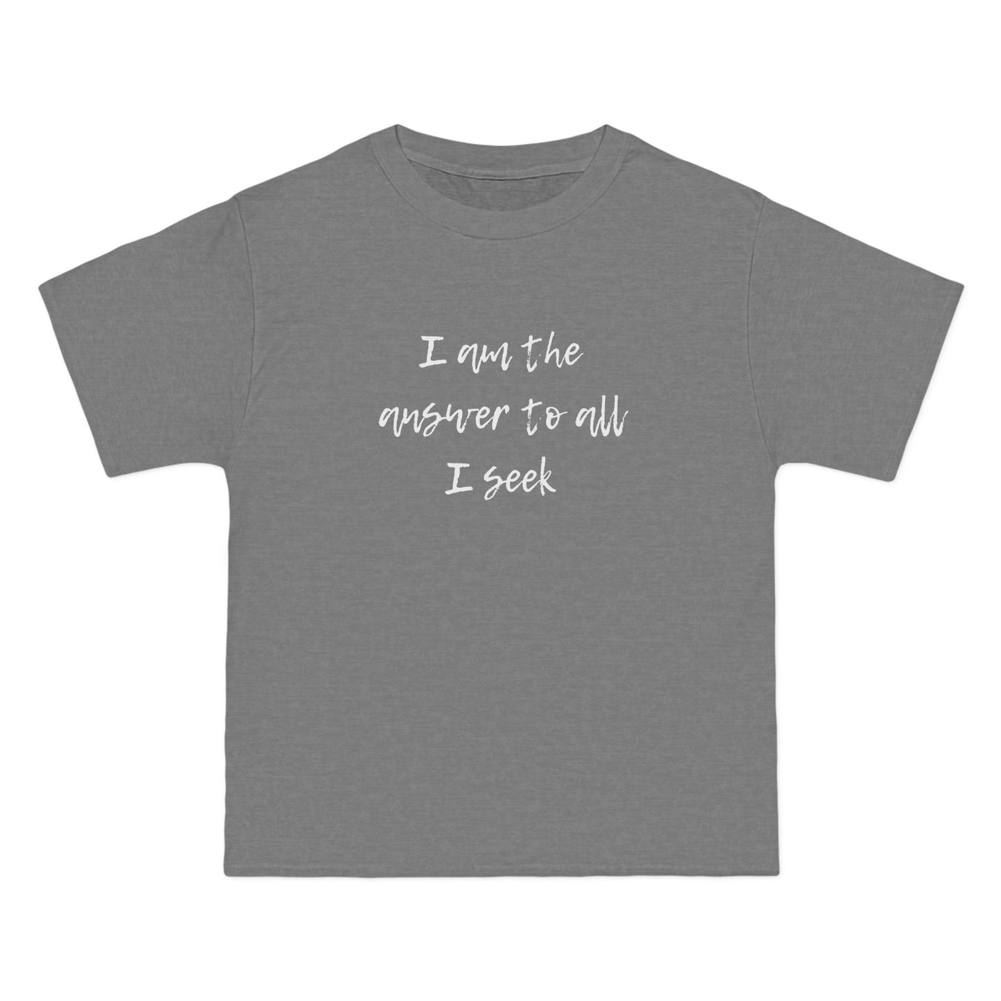 I Am the Answer Unisex T-Shirt – 100% Cotton Beefy-T® Short Sleeve