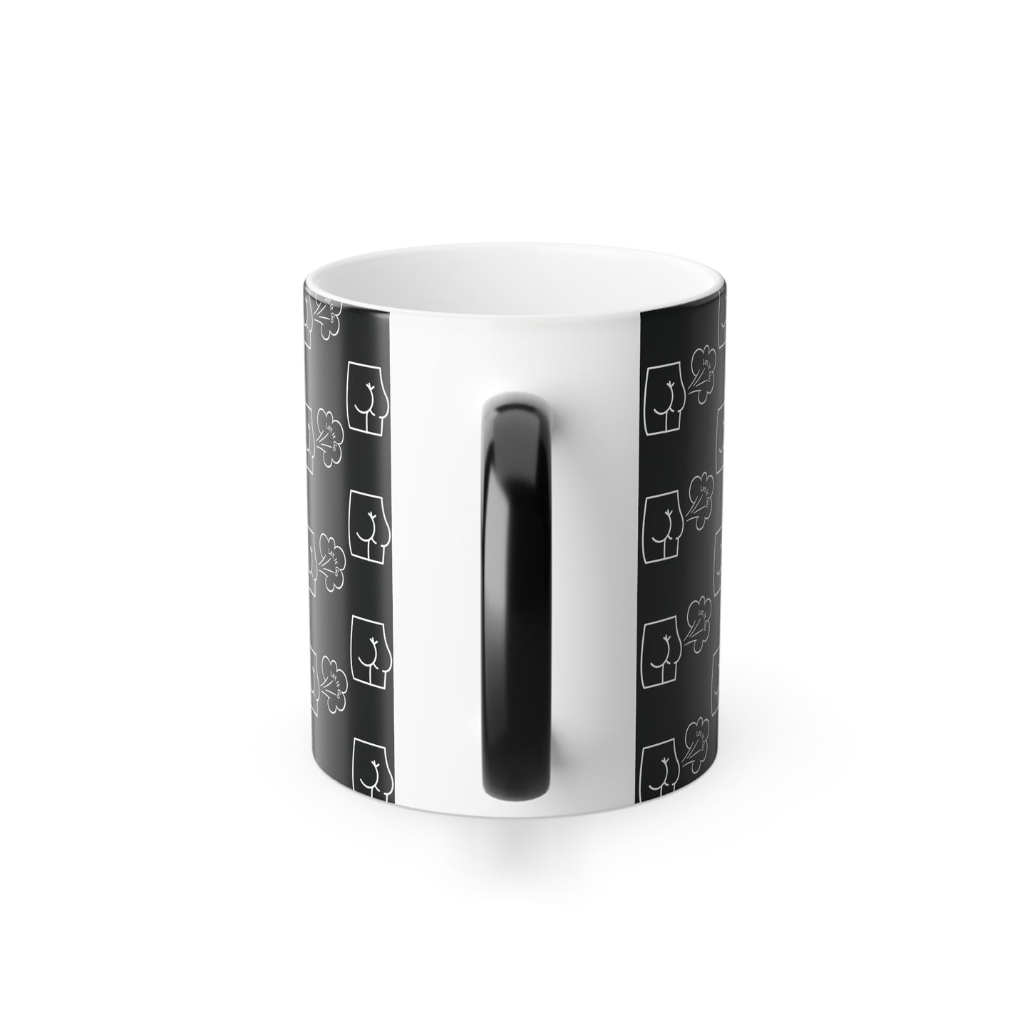 Let It Go and Fart (White Print) Sarcastic and Funny Color-Changing Mug