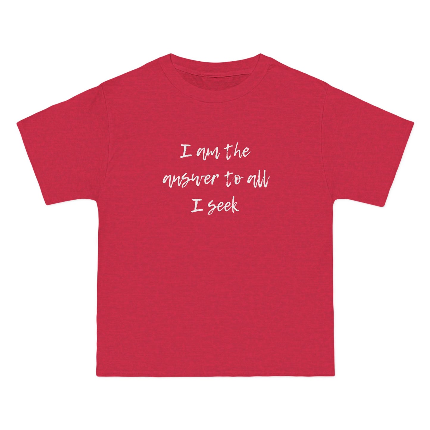 I Am the Answer Unisex T-Shirt – 100% Cotton Beefy-T® Short Sleeve