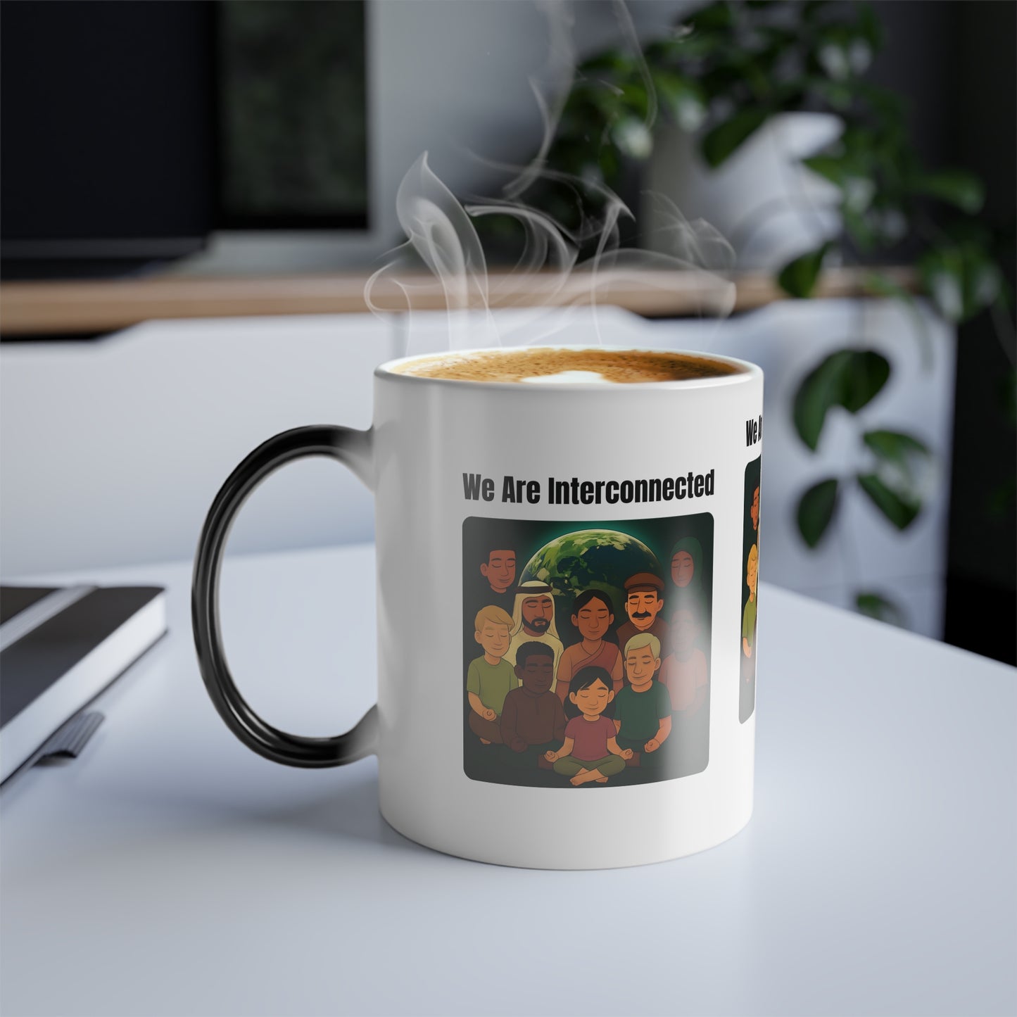 We Are Interconnected Color-Changing Affirmation Mug