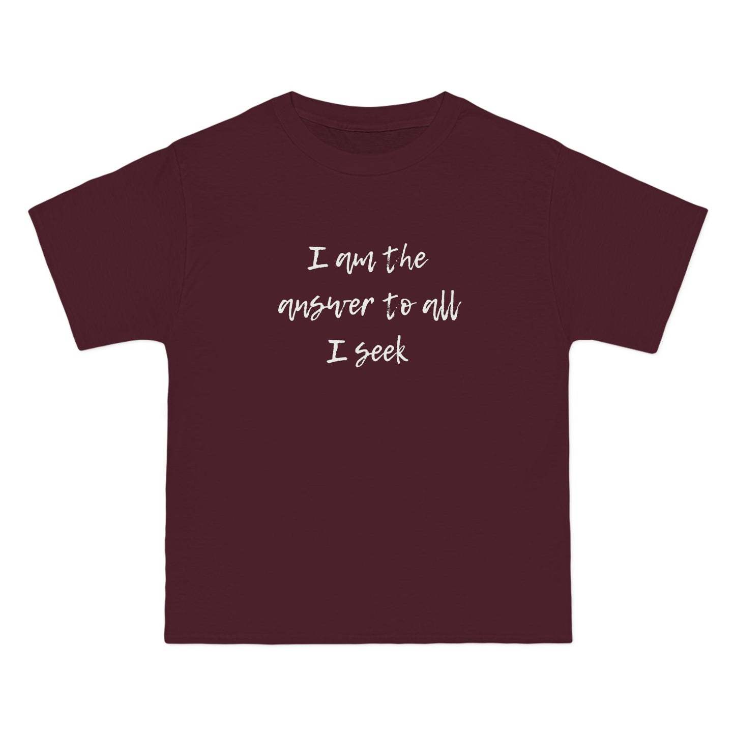 I Am the Answer Unisex T-Shirt – 100% Cotton Beefy-T® Short Sleeve