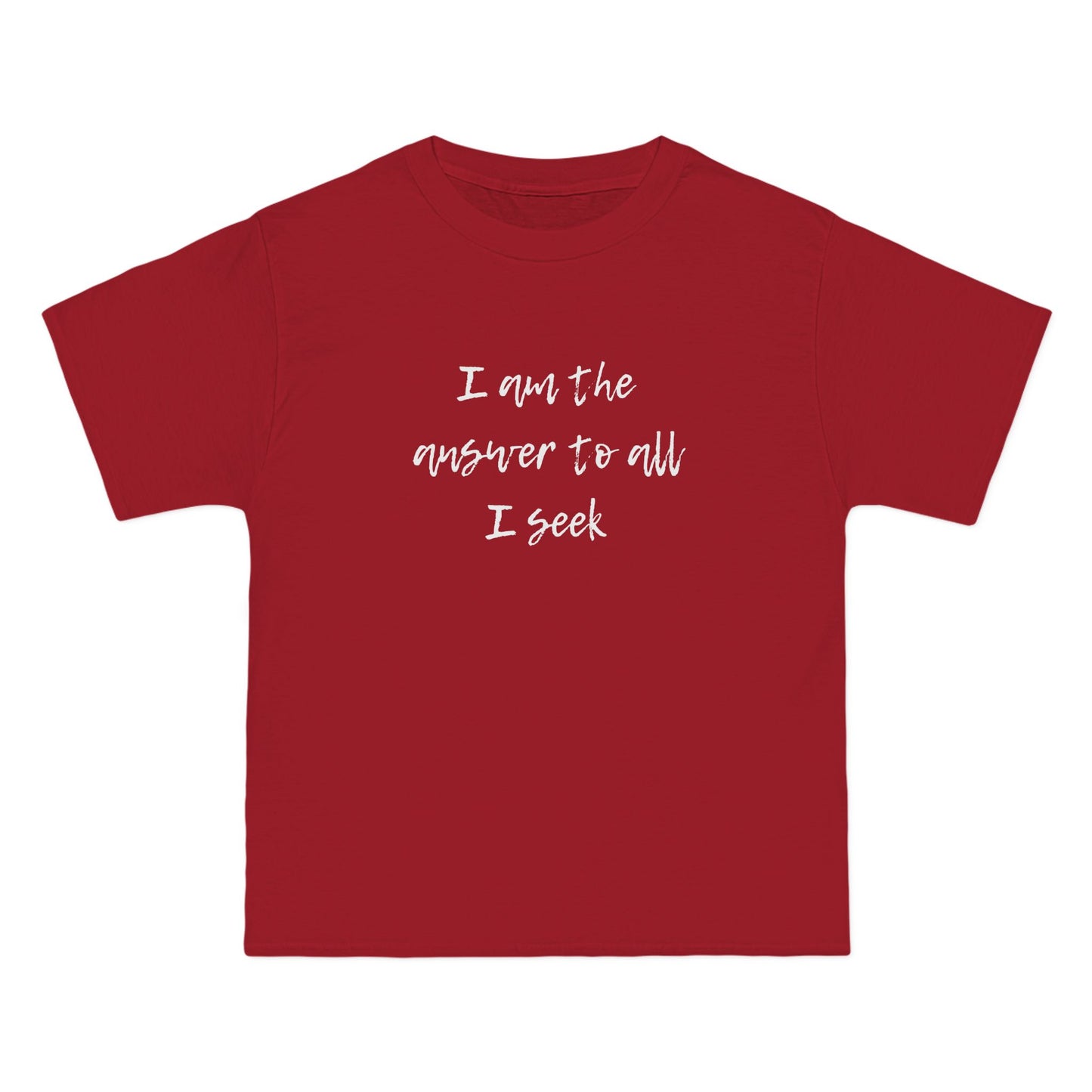 I Am the Answer Unisex T-Shirt – 100% Cotton Beefy-T® Short Sleeve