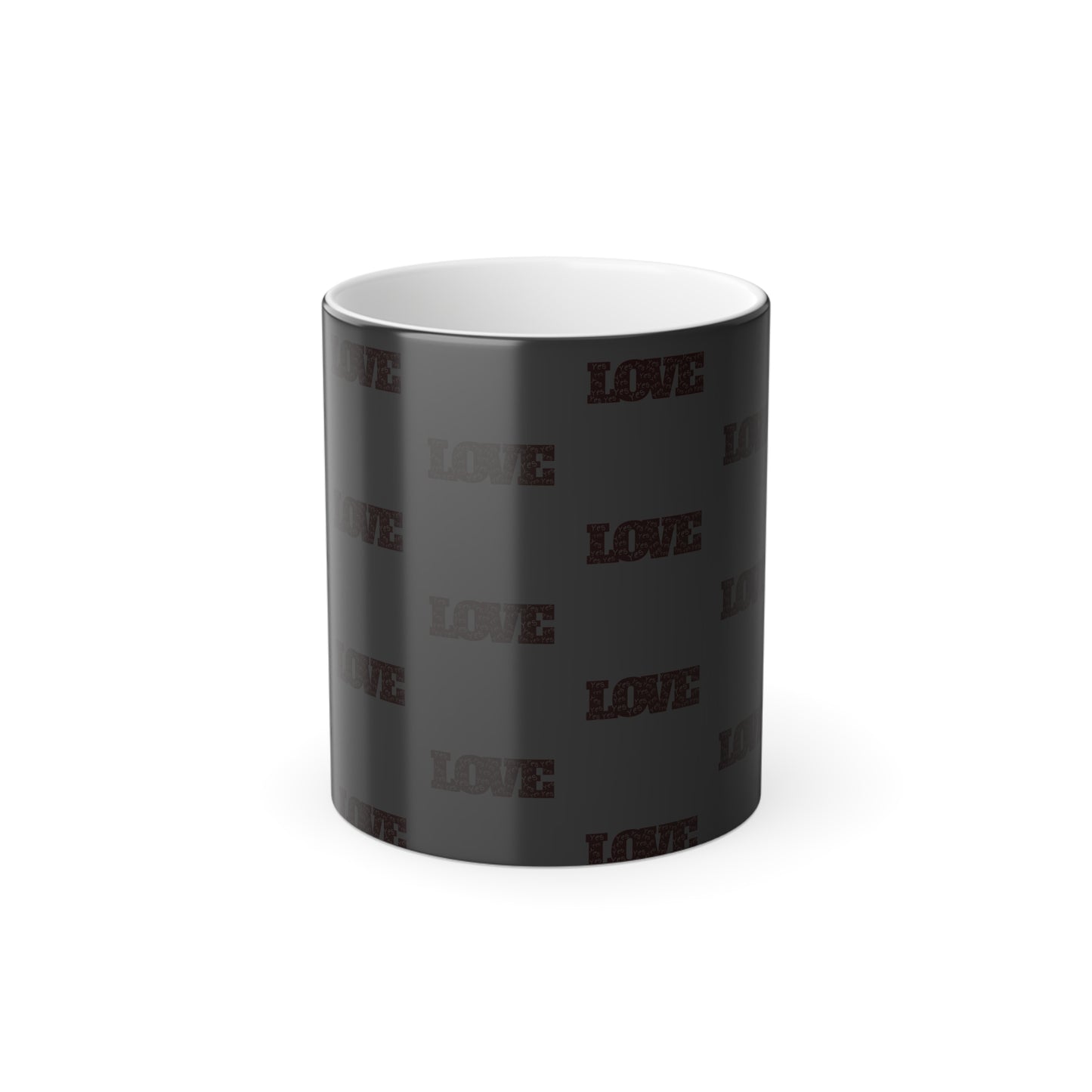 Yes to Love (Red Print) Color-Changing Affirmation Mug