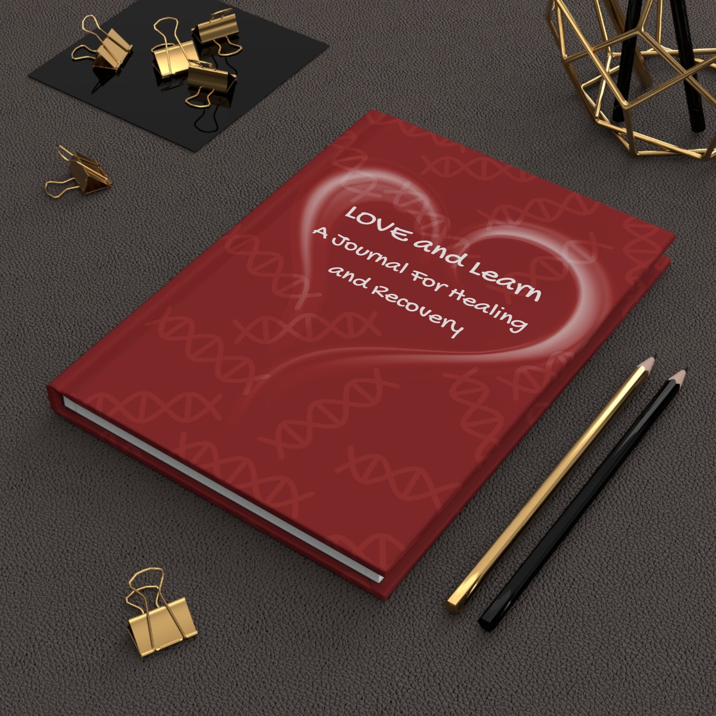 Love and Learn: Red Hardcover Journal