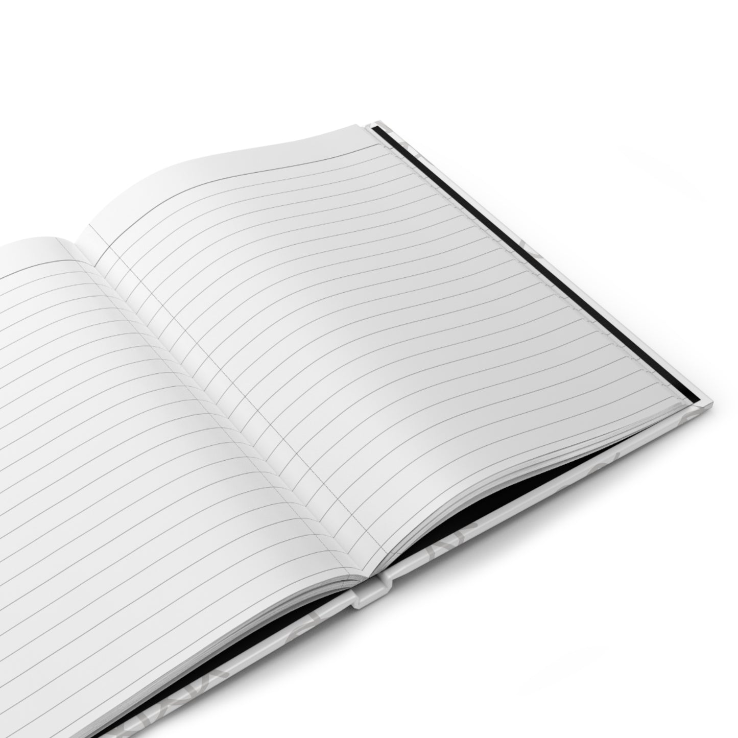 White Hardcover Journal with Blue Avian Message