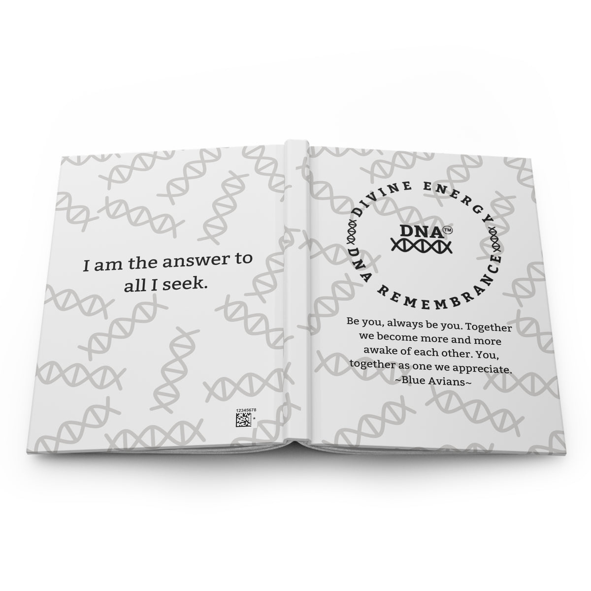White Hardcover Journal with Spiritual Message