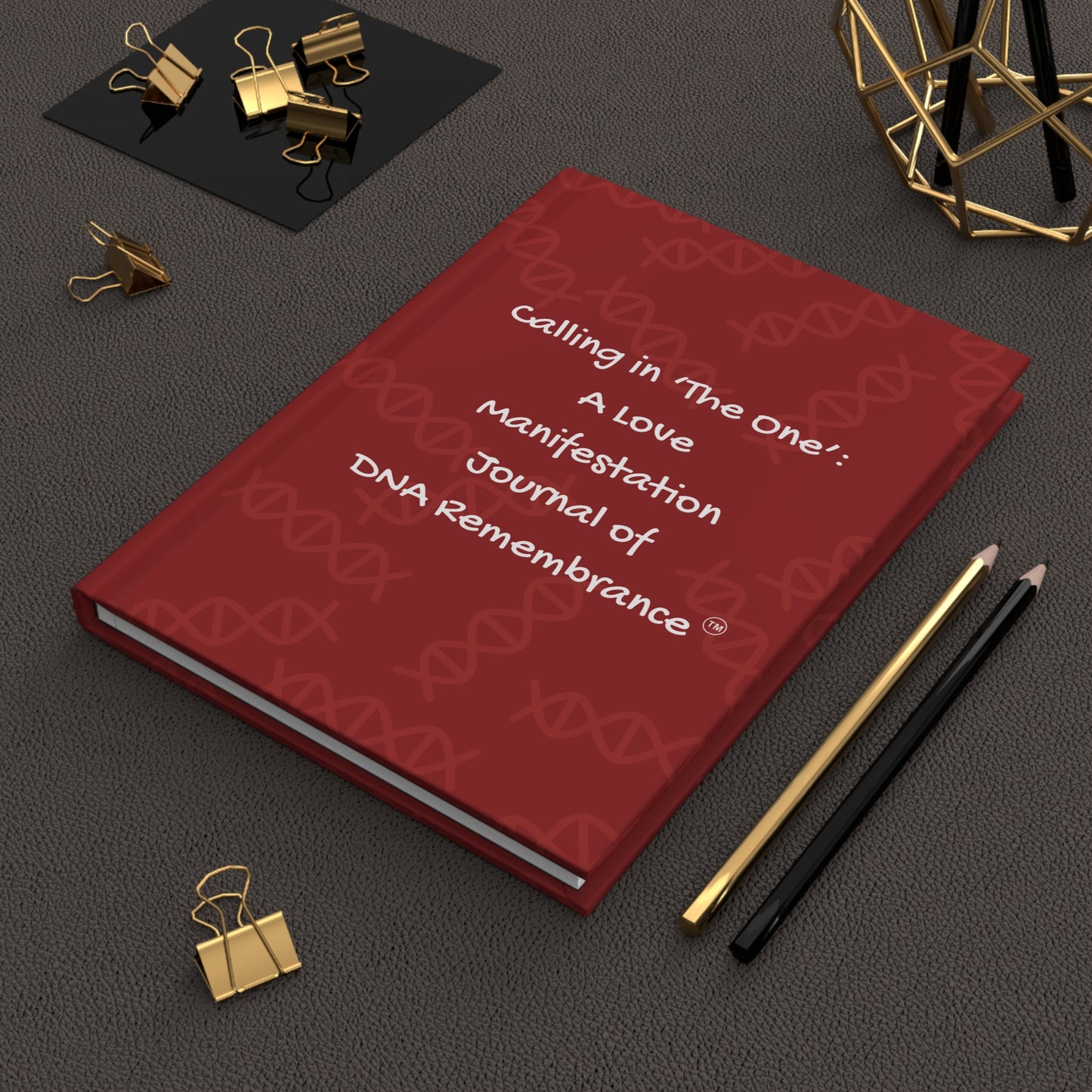 Calling In the One: Red Hardcover Manifestation Journal
