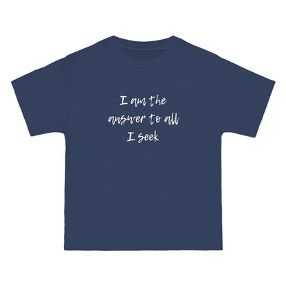 I Am the Answer Unisex T-Shirt – 100% Cotton Beefy-T® Short Sleeve