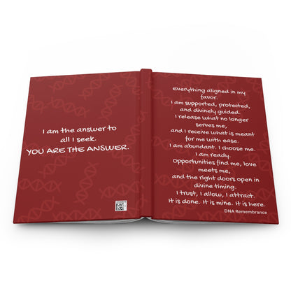 It Is Done: Red Hardcover Manifestation Journal