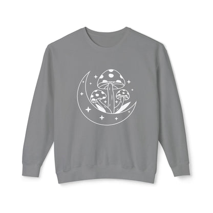 Mushroom and Moon Lightweight Sweatshirt - 100% Cotton