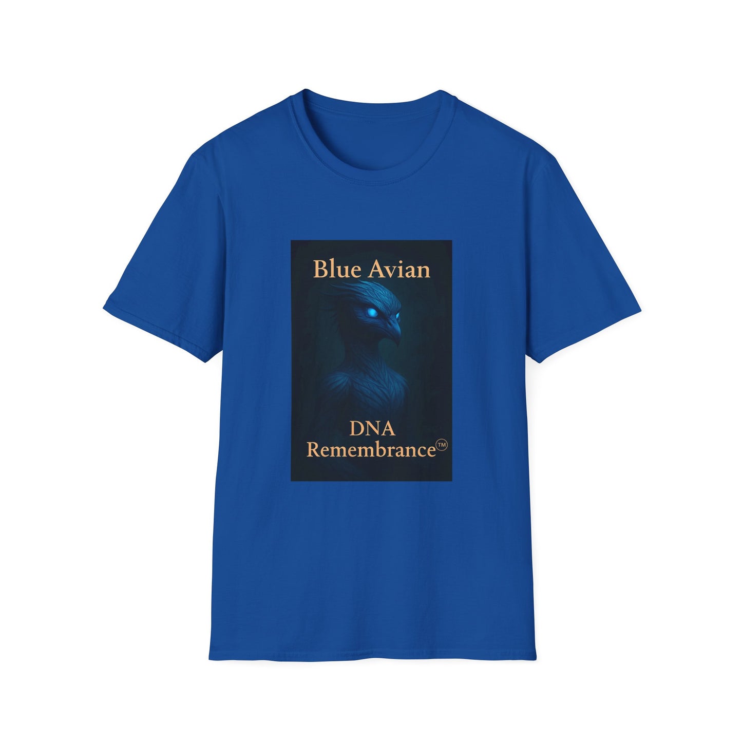 Blue Avian Wide Eye | T-Shirt - 100% Cotton