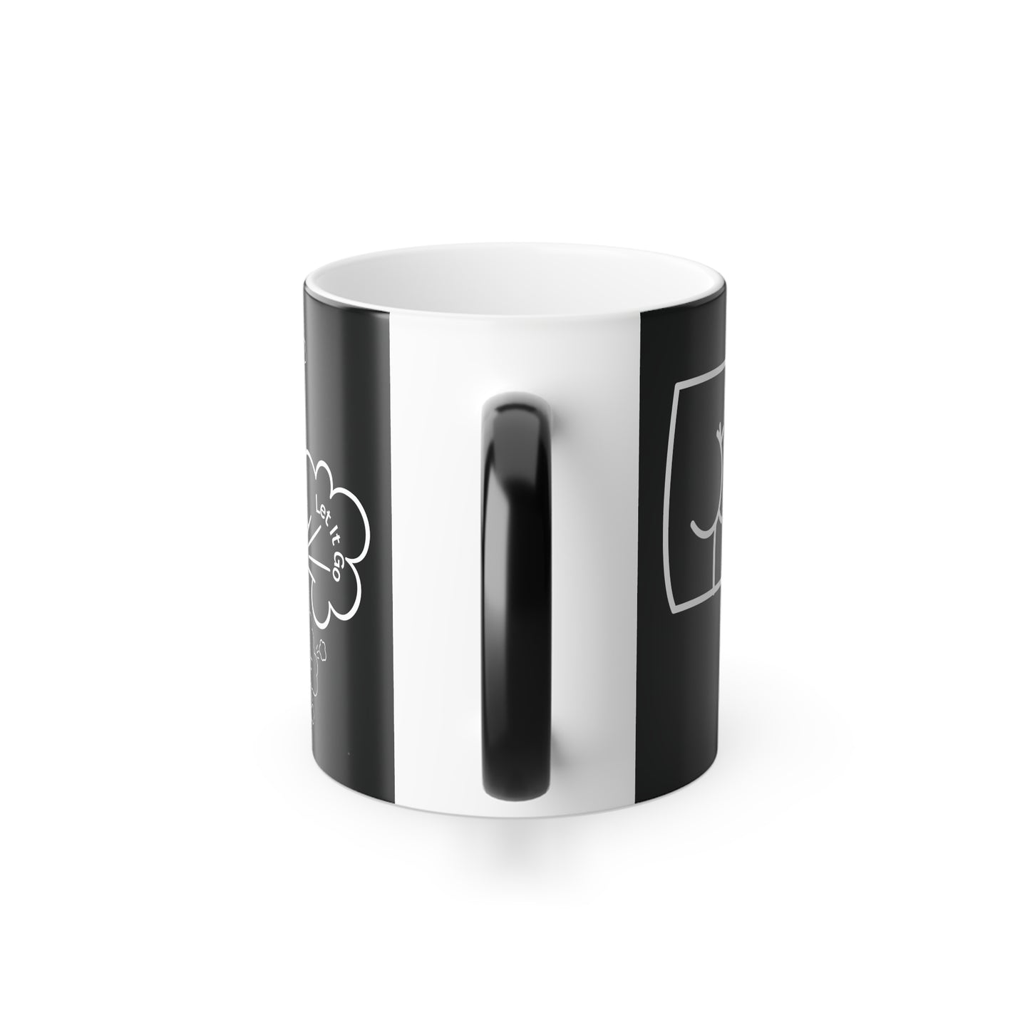 Let It Go and Fart (White Print) Funny Color-Changing Mug