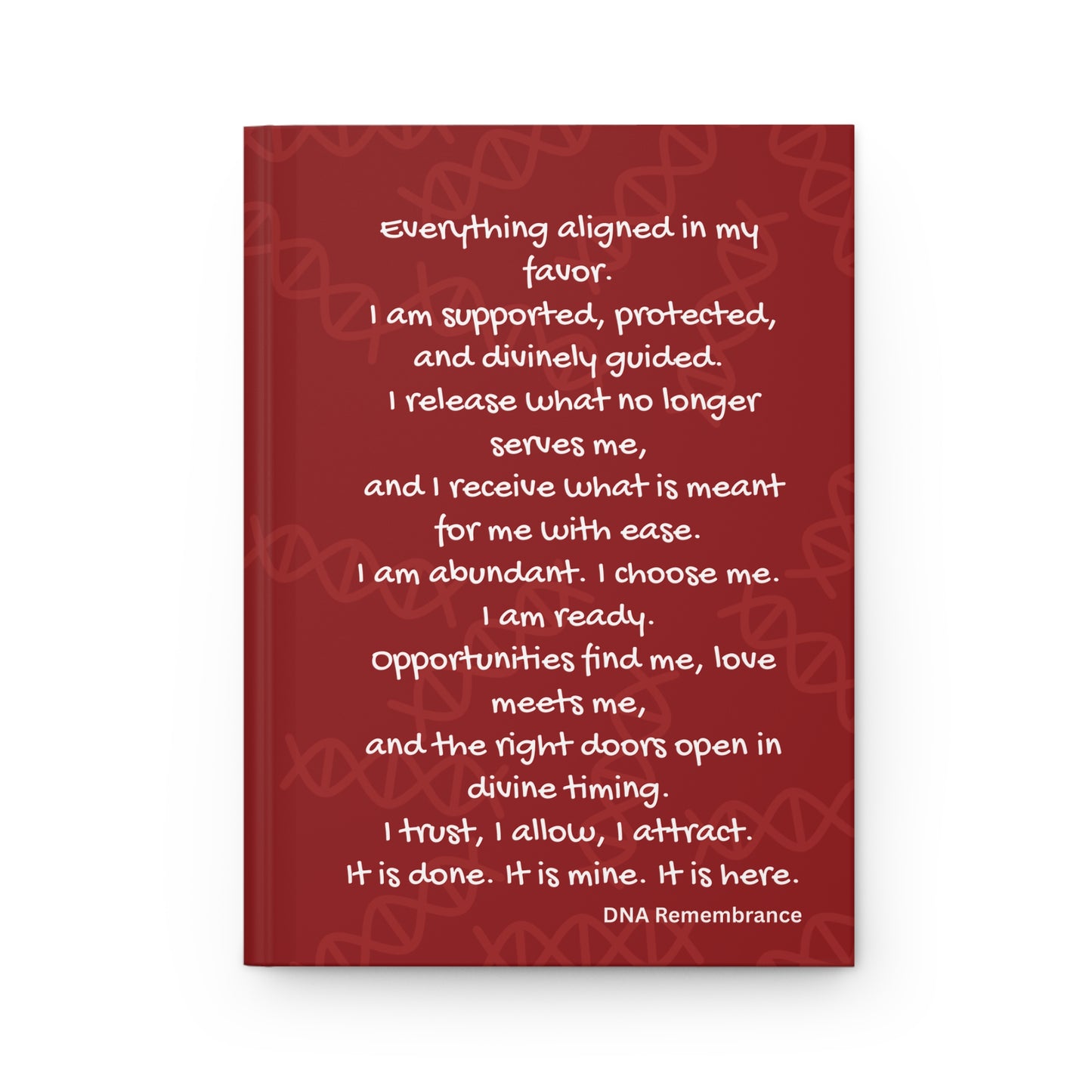 Red card with white text on a white background