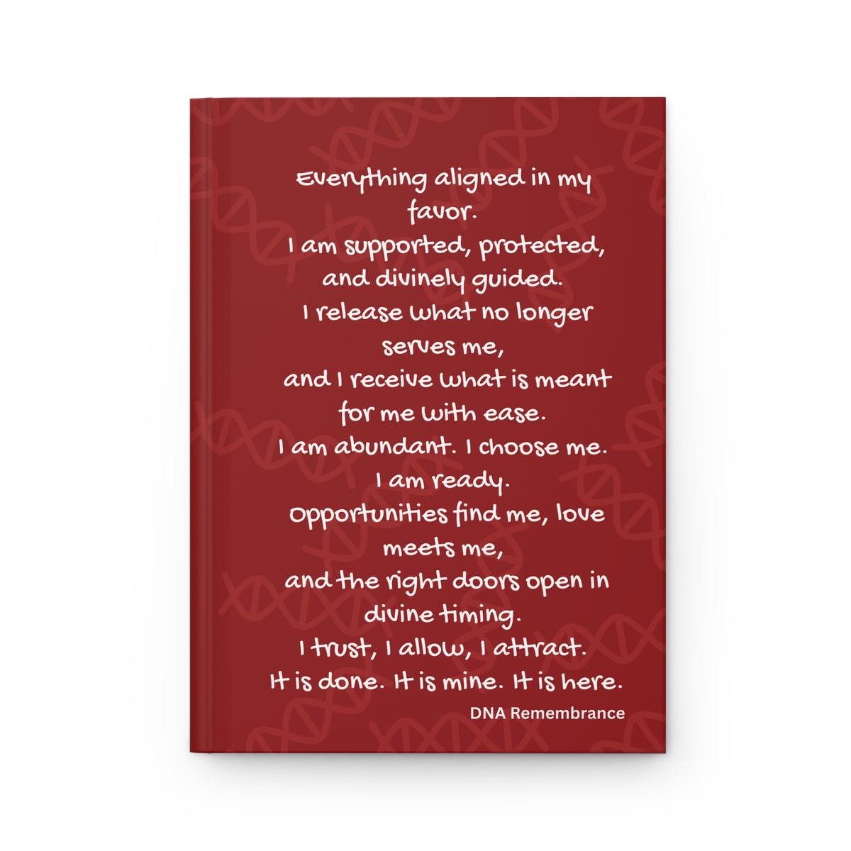 Red card with white text on a white background
