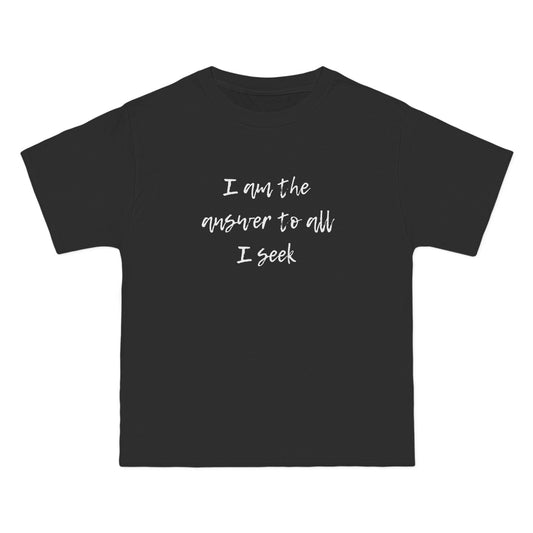I Am the Answer Baggy Unisex T-Shirt – 100% Cotton