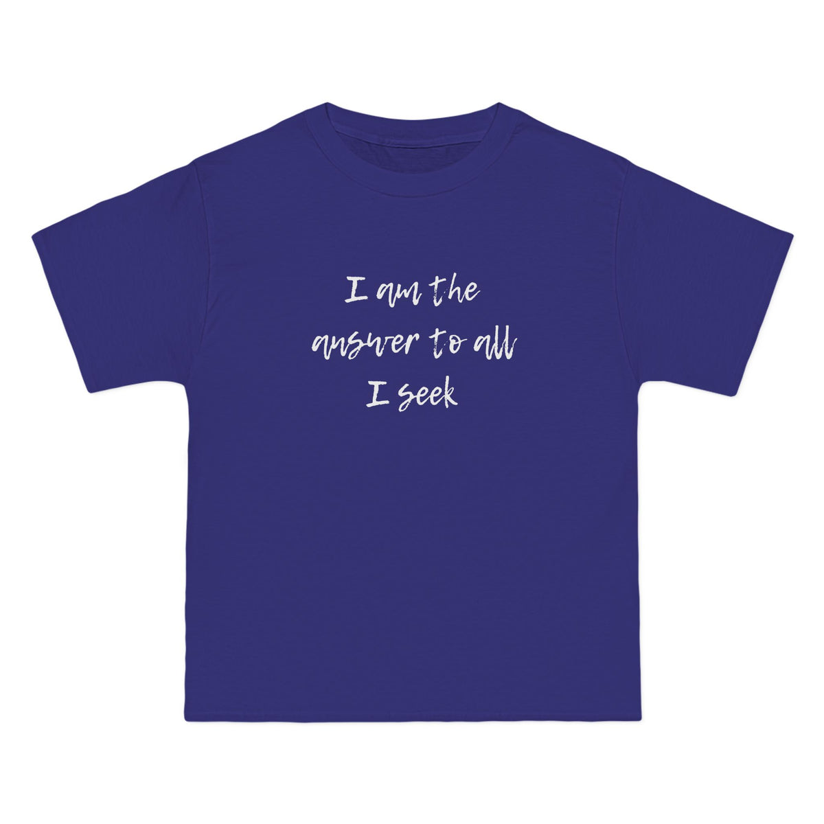 I Am the Answer Baggy Unisex T-Shirt – 100% Cotton