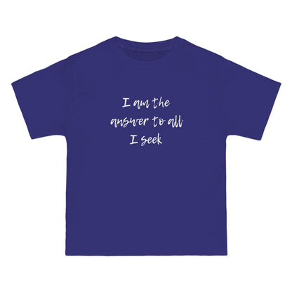 I Am the Answer Baggy Unisex T-Shirt – 100% Cotton