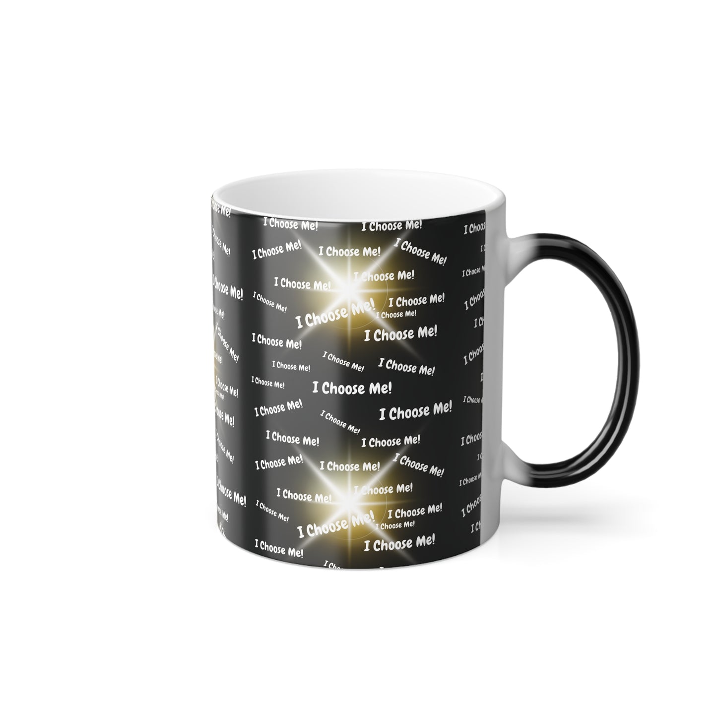 I Choose Me (White Print) Color-Changing Affirmation Mug