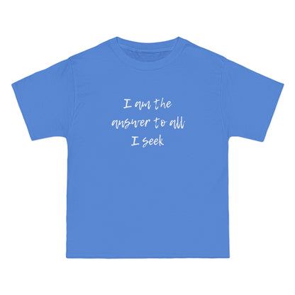 I Am the Answer Unisex T-Shirt – 100% Cotton Beefy-T® Short Sleeve
