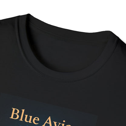 Blue Avian Wide Eye Unisex T-Shirt - 100% Cotton