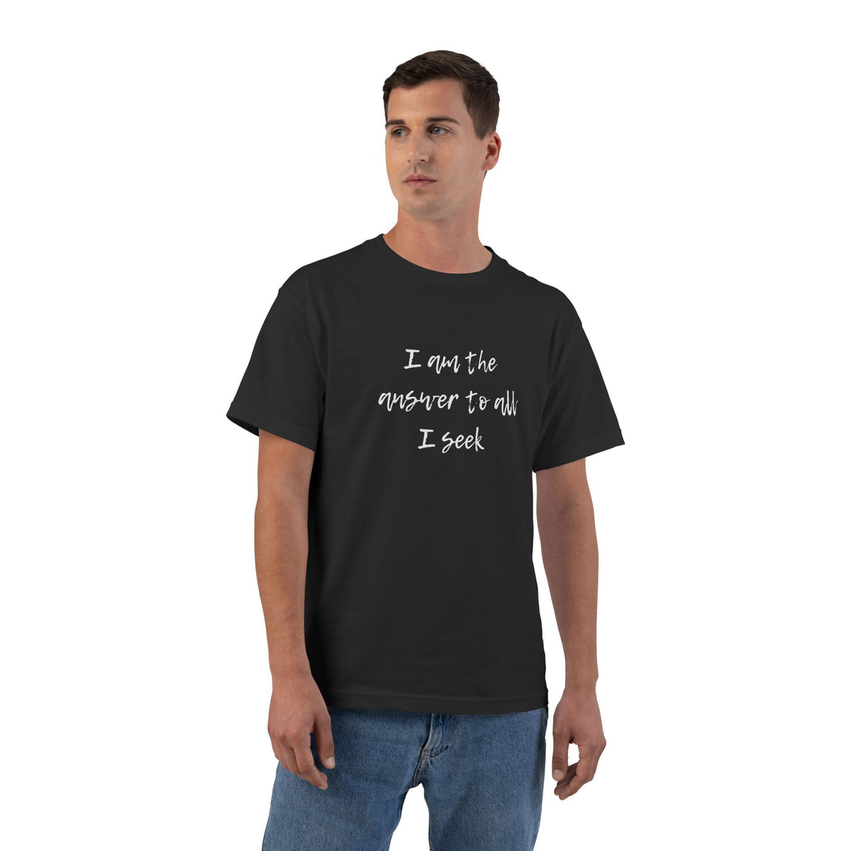 I Am the Answer Baggy Unisex T-Shirt – 100% Cotton