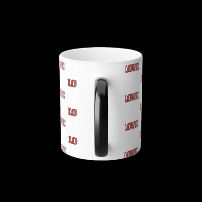 Yes to Love (Red Print) Color-Changing Affirmation Mug