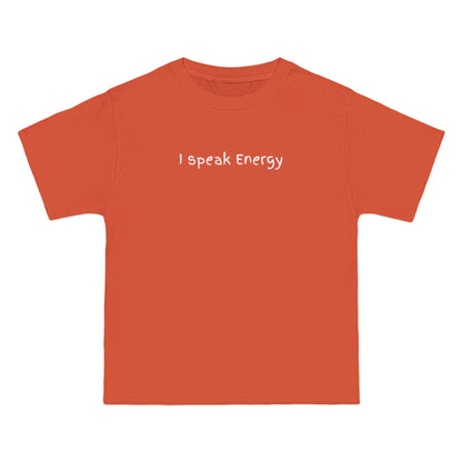 I Speak Energy Baggy Unisex T-Shirt – 100% Cotton