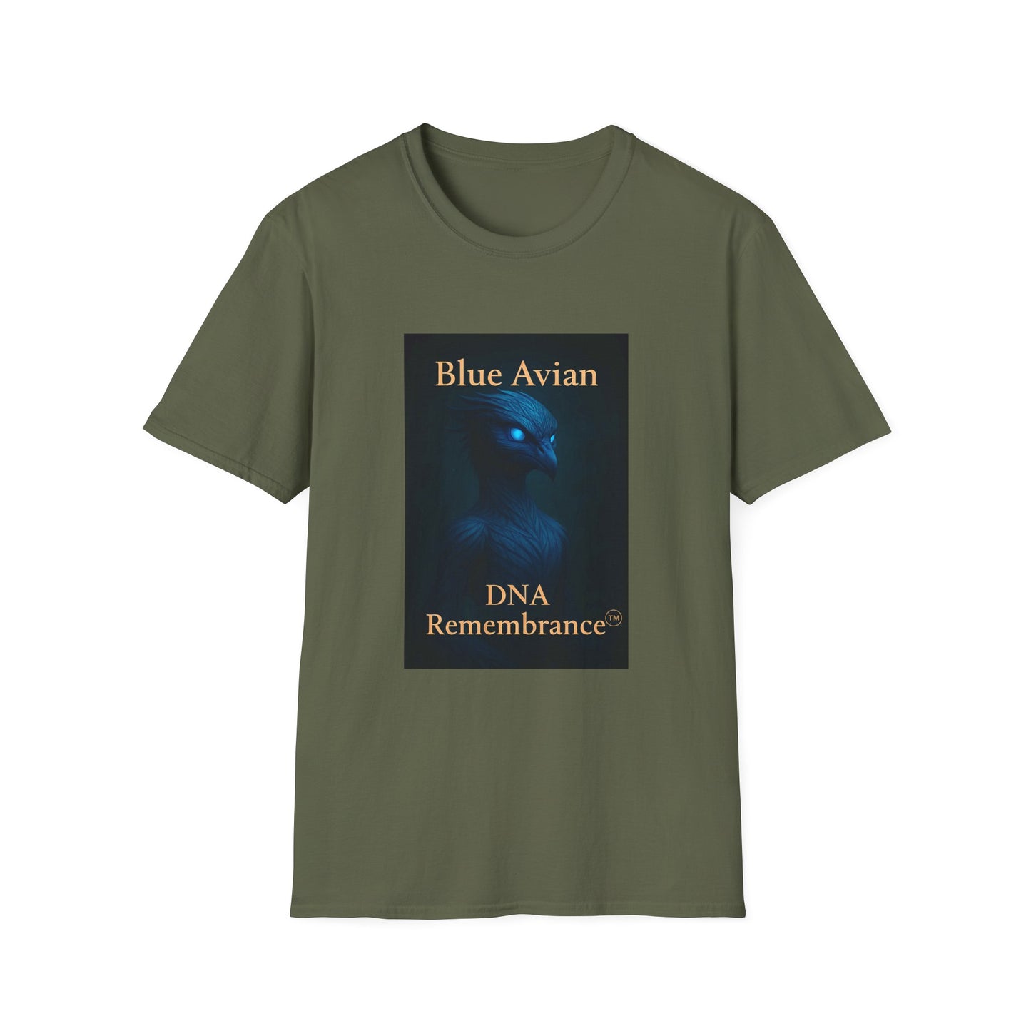 Blue Avian Wide Eye | T-Shirt - 100% Cotton