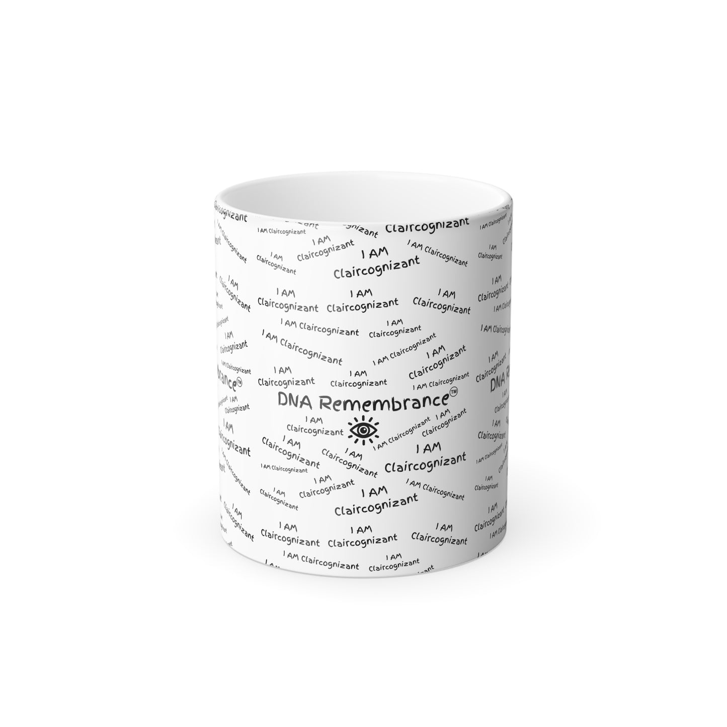 I AM Claircognizant (Black Print) Color-Changing Affirmation Mug