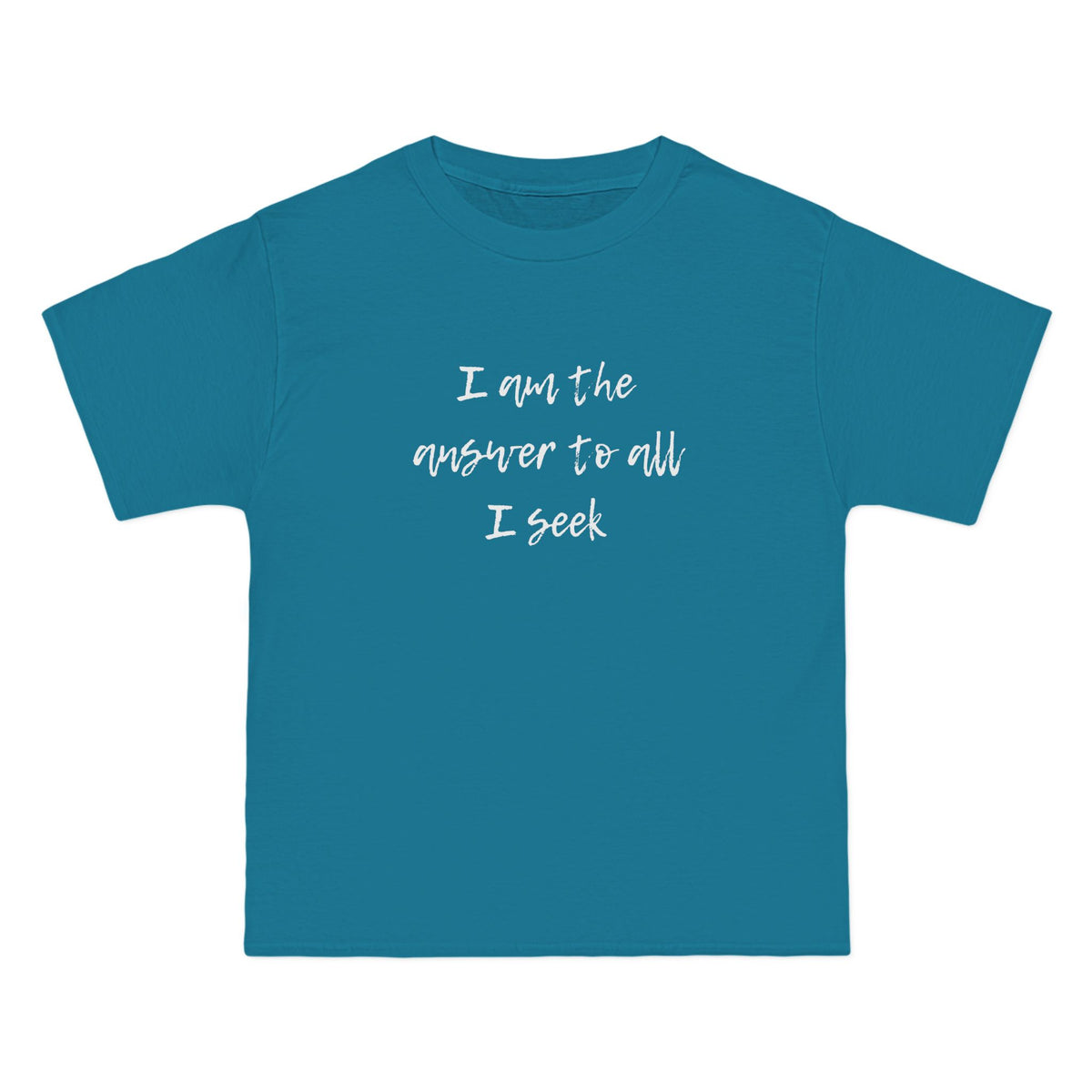 I Am the Answer Baggy Unisex T-Shirt – 100% Cotton
