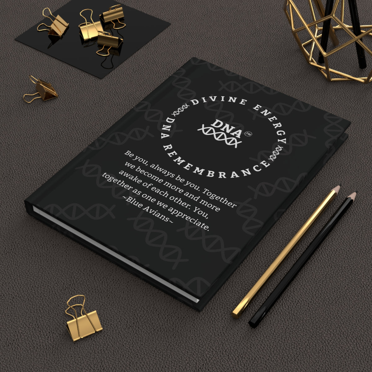 Black Hardcover Journal with Spiritual Message