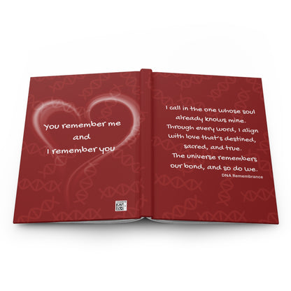 Your Soul Already Knows Mine (Red) Hardcover Manifesting Journal