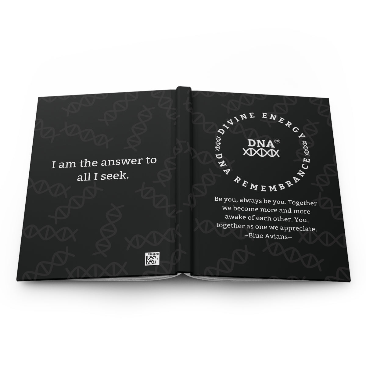 Black Hardcover Journal with Spiritual Message