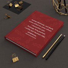 Across Lifetimes: Red Hardcover Manifestation Journal