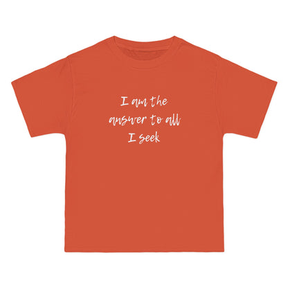 I Am the Answer Unisex T-Shirt – 100% Cotton Beefy-T® Short Sleeve
