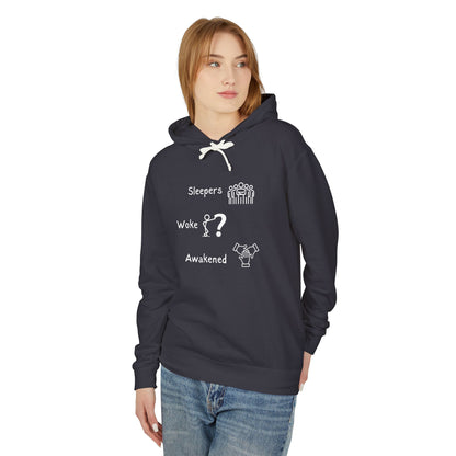 Awakened Stages Lightweight Unisex Hoodie – 100% Cotton