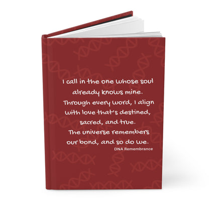 Your Soul Knows Mine: Red Hardcover Manifestation Journal
