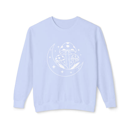 Mushroom and Moon Lightweight Sweatshirt - 100% Cotton