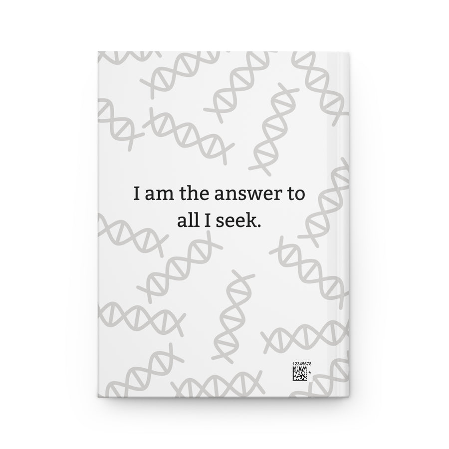 White Hardcover Journal with Spiritual Message