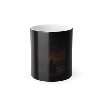 Breathe and Let Go Color-Changing Affirmation Mug