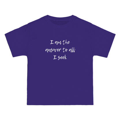 I Am the Answer Unisex T-Shirt – 100% Cotton Beefy-T® Short Sleeve