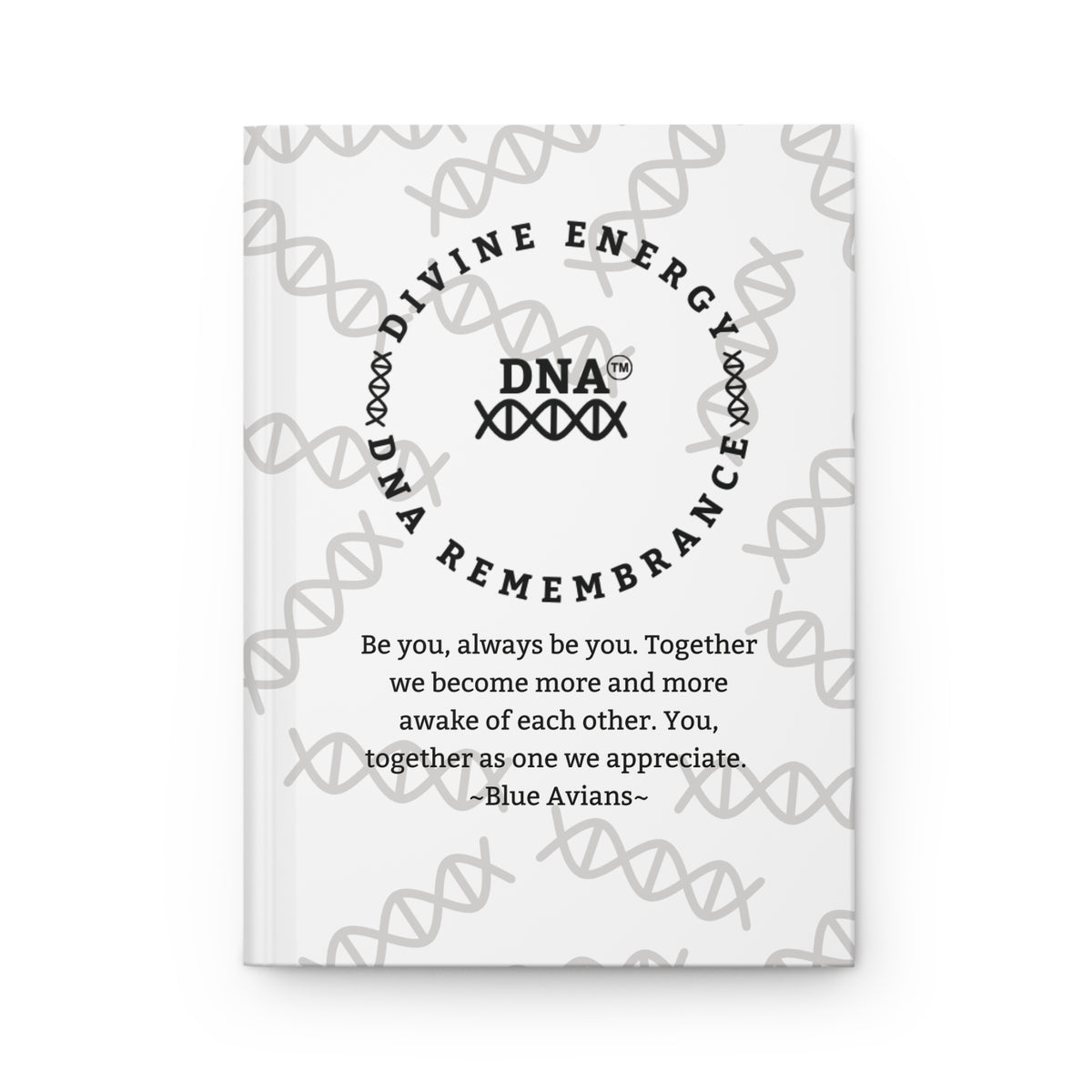 White Hardcover Journal with Spiritual Message