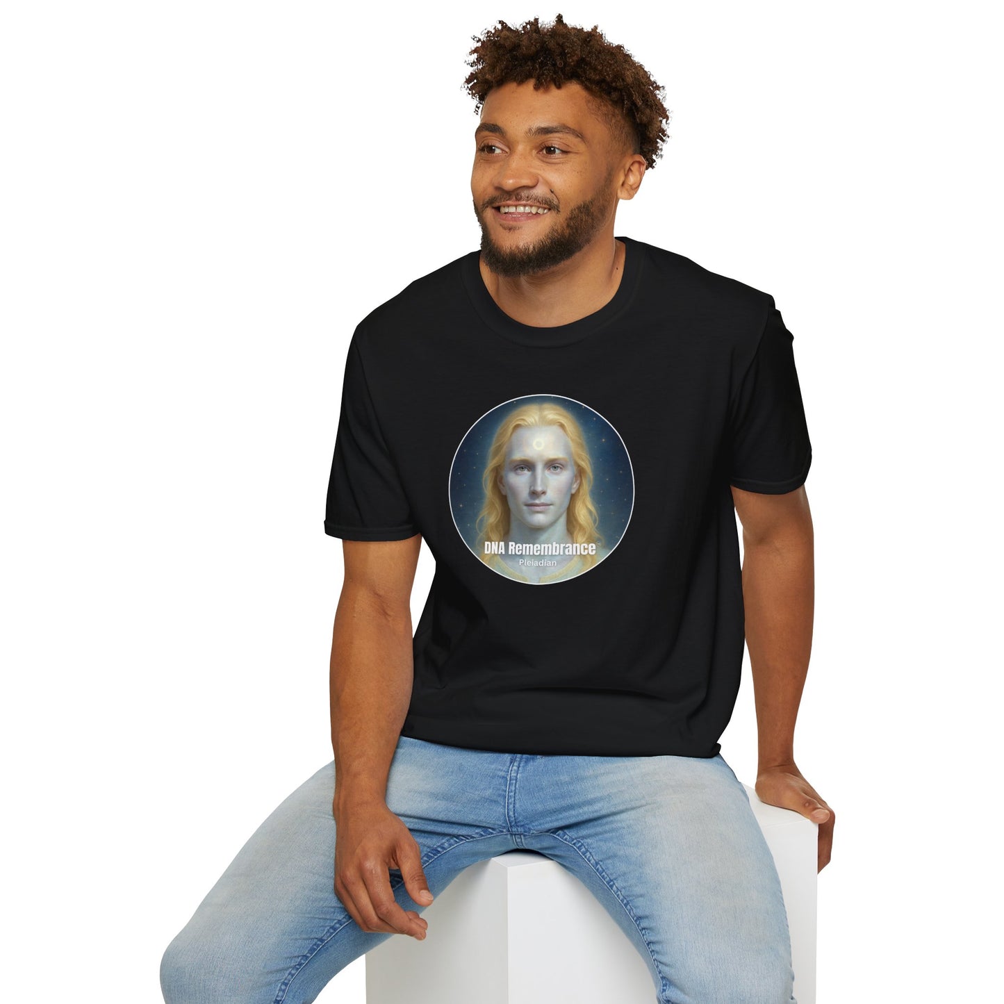 Pleiadian (Male) Starseed Unisex T-Shirt – 100% Cotton
