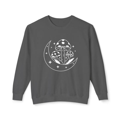 Mushroom and Moon Lightweight Sweatshirt - 100% Cotton