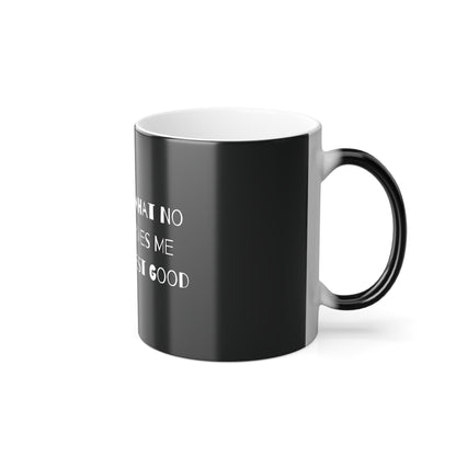 Let Go No Longer Serves (White Print) Color-Changing Affirmation Mug