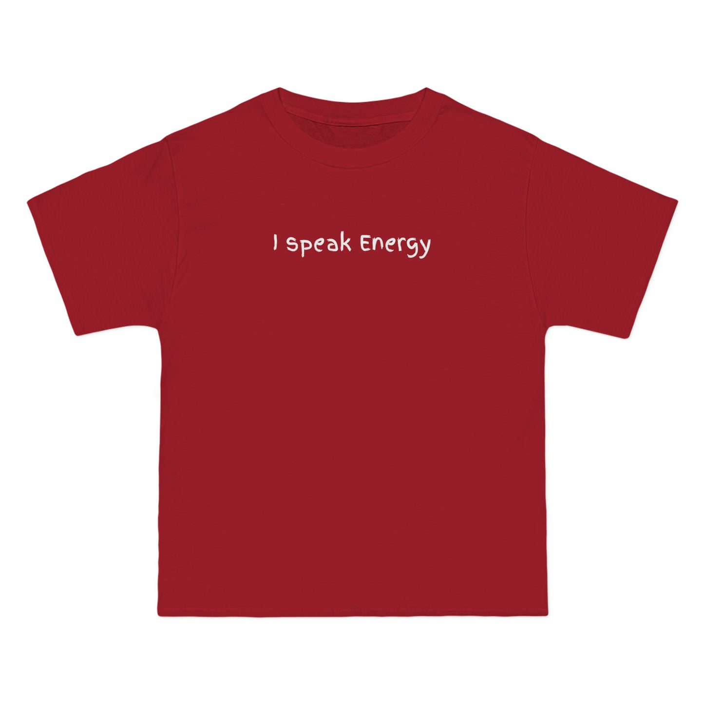 I Speak Energy Baggy Unisex T-Shirt – 100% Cotton