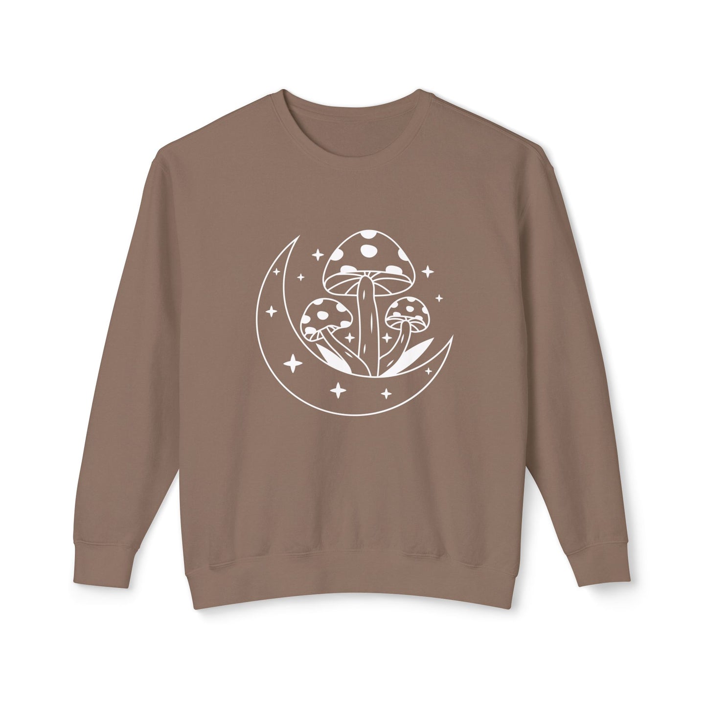 Mushroom and Moon Lightweight Sweatshirt - 100% Cotton